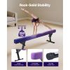 Adjustable Balane Beam for Kids, 8FT Gymnastics Beam, High and Low Floor Beams of 5 Adjustable Heights for All Gymnastic Levels