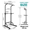 Power Tower Dip Station Adjustable Height Heavy Duty Multi-Function Fitness Training Equipment