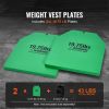 Weight Vest Plates, 19.75 LB Pairs, Premium Steel Weighted plates, Contoured Ergonomic Fit – WODs, Additional Weight for Weight Vests