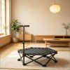 42 Inch Foldable Mini Trampoline with Adjustable Foam Handle Indoor Outdoor Adult Rebounder Trampoline for Workout