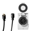30 Amp Generator Cord and Power Inlet Box Kit, 40 FT, NEMA L14-30P/L14-30R STW 10 AWG Generator Power Extension Cord with Twist Lock Connector