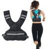 Adjustable Weighted Vest, 11-20lb Weight Vest with 6 Ironsand Weights and Reflective Stripe, Body Weight Vest Exercise Set for Men Women