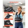 Adjustable Weighted Vest, 24-40 lbs Comfortable X-Shape Body Weight Vest Set with 8 Weight Packs and Reflective Stripe, for Men Women
