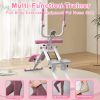 Multifunctional 2-In-1 Stair Stepper And Ab Workout Machine Pink
