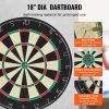 Dartboard and Cabinet Set, Ready-to-Play Bundle Official Size Dartboard Cabinet, Steel Tip Dart Hideaway Cabinet, Features Easy Assembly
