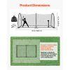 Baseball Batting Cage, 19.9 x 12.0 x 8.2 FT Freestanding Portable Batting Cage, Hitting Cages with 30-Ply Knotted HDPE & Pitching Machine Opening
