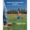 Clay Target Thrower, Max 50 Clays Pigeon Thrower, 55+ Yards Automatic Skeet and Trap Launcher on Wheels - with Adjustable Angle