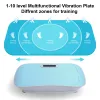Full Body Vibration Platform Crazy Fitness Massage 10-Frequency Weight Loss & Fat Burner Shaking Machine For Unisex Blue
