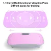 Full Body Vibration Platform Crazy Fitness Massage 10-Frequency Weight Loss & Fat Burner Shaking Machine For Unisex Pink