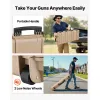 Hard Rifle Case, Lockable Rifle Case with 4 Layers Pre-cut Foams, 36 in Gun Storage with Wheels