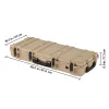 Hard Rifle Case, Lockable Rifle Case with 4 Layers Pre-cut Foams, 36 in Gun Storage with Wheels