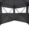 Hunting Blind, 6-7 Person Ground Blinds with Carrying Bag, Portable Camouflage Tent, Reinforced Durable Concealed Shelter with Silent Zipper Door and