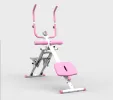 Multifunctional 2-In-1 Stair Stepper And Ab Workout Machine Pink