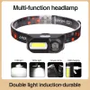 USB Rechargeable COB LED Headlamp with Multiple Light Modes