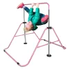 Pink Multi-Functional Adjustable Height Children's Horizontal Gymnastic Bar With Bear Rings