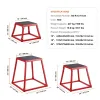 VEVOR 3-Piece Plyometric Jump Box Set – 12, 18 & 24 Inch