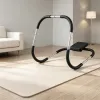 Portable Ab Trainer with Headrest & Foam Handles for Core Training