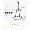 Punching Bag Stand, Steel Heavy Duty Workout Equipment, Boxing Punching Bag Stand, Holds Up to 140 lbs, Freestanding Sandbag Rack with Weighted Base