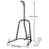 Punching Bag Stand, Steel Heavy Duty Workout Equipment, Boxing Punching Bag Stand, Holds Up to 140 lbs, Freestanding Sandbag Rack with Weighted Base