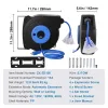 Retractable Extension Cord Reel, 50 FT, Heavy Duty 14AWG/3C SJTOW Retractable Power Cord with Lighted Triple Tap Outlet