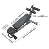 Sit Up Bench, Decline Ab Bench with Reverse Crunch Handle, with 4 Adjustable Height Settings, Heavy Duty Steel, 1000 Lbs Capacity