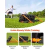Soccer Rebounder Board, 37.4 x 9.8 in Portable Soccer Rebound Wall, Dual Surface Sports Kick Back Trainer, 3 Adjustable Angles