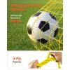 Soccer Rebounder Net, 2-in-1 Soccer Goal Rebounder, Thickened Fiberglass Poles Iron Pipe for Team Solo Control, Passing Practice