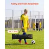 Soccer Rebounder Net, 2-in-1 Soccer Goal Rebounder, Thickened Fiberglass Poles Iron Pipe for Team Solo Control, Passing Practice