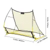Soccer Rebounder Net, 2-in-1 Soccer Goal Rebounder, Thickened Fiberglass Poles Iron Pipe for Team Solo Control, Passing Practice