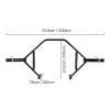 Trap Bar Hex Bar, Open-Ended Frame Hex Barbell, 2-Inch 800 LBS Capacity Shrug Bars with Knurled Grips, Weightlifting and Strength Training Equipment