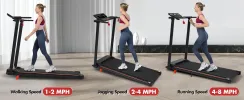 Foldable Under Desk Treadmill with 8% Incline | 3.0 HP Motor & LED Display