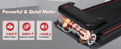 Foldable Under Desk Treadmill with 8% Incline | 3.0 HP Motor & LED Display