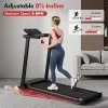 Foldable Under Desk Treadmill with 8% Incline | 3.0 HP Motor & LED Display