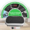 Vibration Plate Exercise Machine With Resistant Bands Remote Control Whole Body Vibration Platform Workout Equipment Home Fitness Training Equipment F