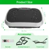 Vibration Plate Exercise Machine With Resistant Bands Remote Control Whole Body Vibration Platform Workout Equipment Home Fitness Training Equipment F