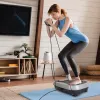 Vibration Plate Exercise Machine With Resistant Bands Remote Control Whole Body Vibration Platform Workout Equipment Home Fitness Training Equipment F