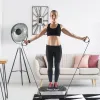 Vibration Plate Exercise Machine With Resistant Bands Remote Control Whole Body Vibration Platform Workout Equipment Home Fitness Training Equipment F
