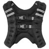 Weighted Vest, 20 lbs Weight Vest with Reflective Stripe, Adjustable Buckle Body Weight Vest for Men Women,  Equipment for Strength Training,