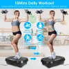 Whole Body Vibration Plate Exercise Machine 1–120 Speed Levels with 2 Resistance Bands, Touch & Remote Control Vibration Platform with Bluetooth USB