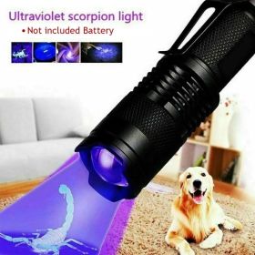 3 Modes Mini Portable UV Ultra Violet LED Flashlight Purple Blacklight Torch Lamp Light (Option: 1pc)