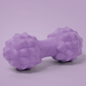 Double Massage Ball for Muscle Recovery, Myofascial Release & Yoga (Color: Purple, Items: Floating Point Double Ball)