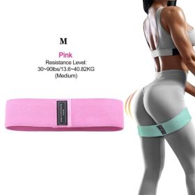 3-Level Resistance Bands Set for Legs, Glutes & Home Workouts (Color: Pink)