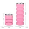 480ml Foldable Silicone Water Bottle for Travel, Fitness & Outdoors