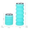 480ml Foldable Silicone Water Bottle for Travel, Fitness & Outdoors