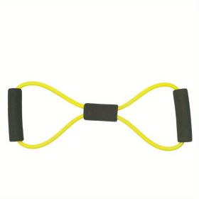 8-Shaped Yoga Resistance Band for Pilates, Stretching & Strength Training (Color: Yellow)