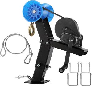 Adjustable Boat Trailer Winch Post with Roller (Style: with 1200LB Winch & Roller)