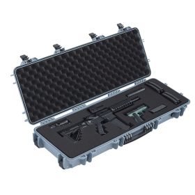 Hard Rifle Case, Lockable Rifle Case with Pre-cut Foams, 40 in Gun Storage with Wheels (default: Default)