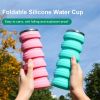 480ml Foldable Silicone Water Bottle for Travel, Fitness & Outdoors