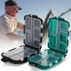 10-Compartment Fishing Tackle Box – Compact Hook & Bait Organizer