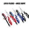 Stainless Steel Fishing Pliers with Line Cutters & Curved Nose